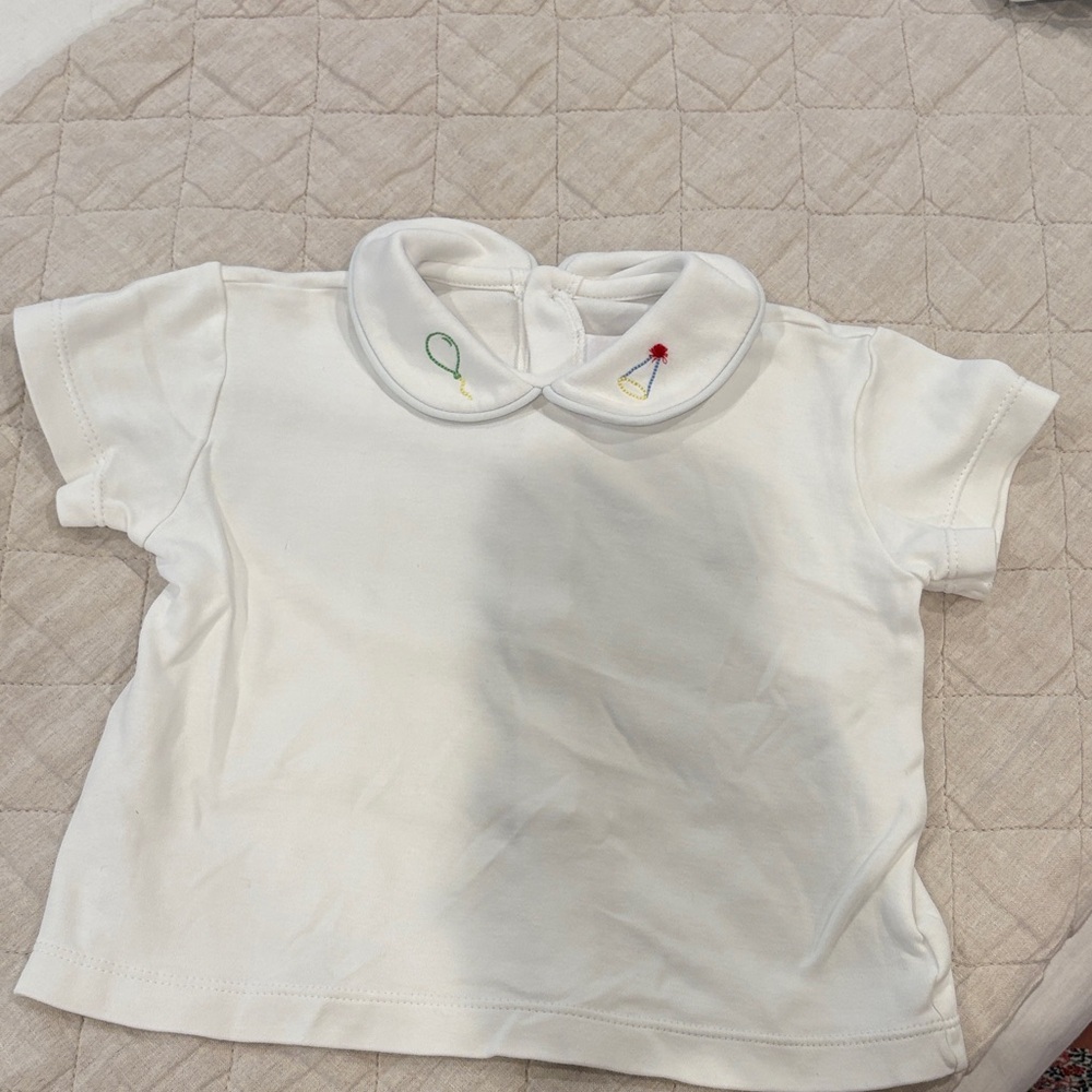 Birthday Themed Embroidered Peter Pan Collar Set by Lullaby Set.